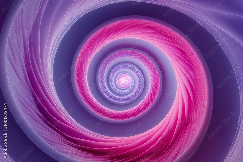 Calming Lavender and Fuchsia Ethereal Layered Spiral Design Calming Lavender and Fuchsia Ethereal Layered Spiral Design