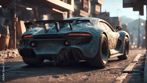 old car in the street