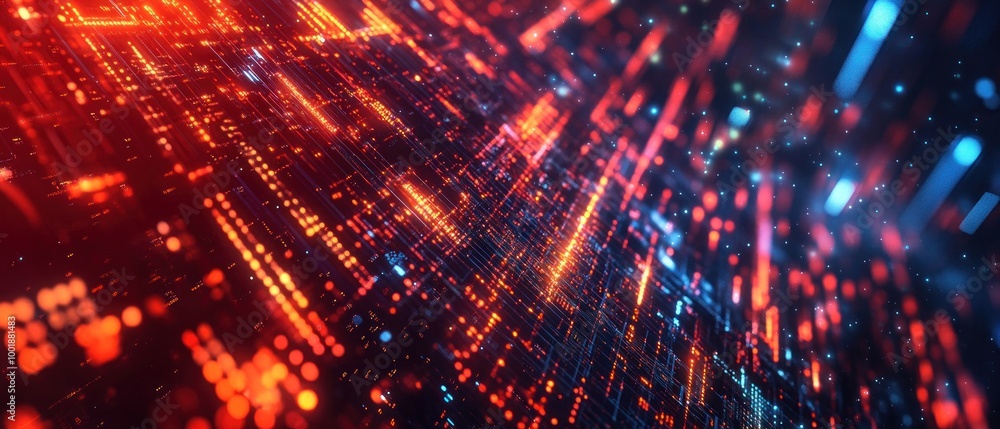 Fototapeta premium Abstract technology big data background concept . Transfer storage of data