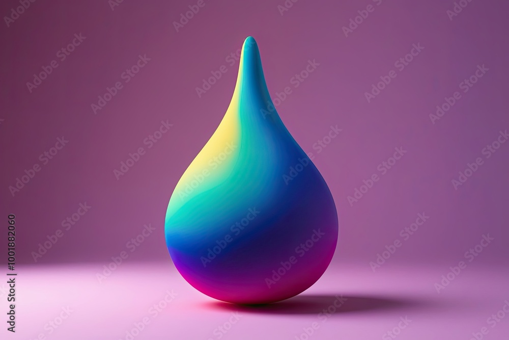 Vibrant Three-Dimensional Organic Droplet Design with Playful Colors Vibrant Three-Dimensional Organic Droplet Design with Playful Colors
