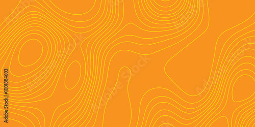 lines topographic contour map seamless pattern landscape geodesy geographic mountain relief, abstract monochrome image cartography background yellow line and orange background topography map.