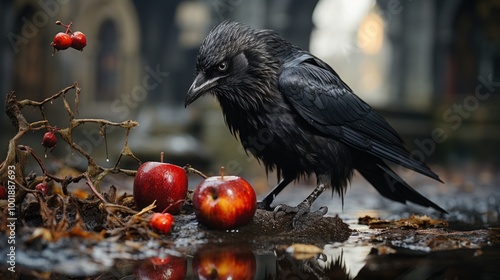 Raven and Apples