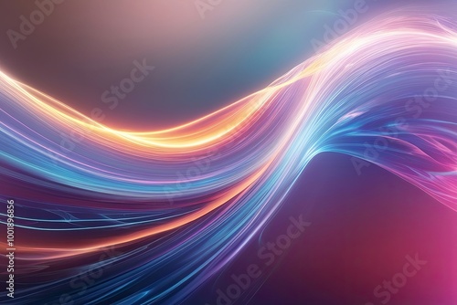 Ethereal Energy Wave Background with Luminous Glow and Dynamic Flow