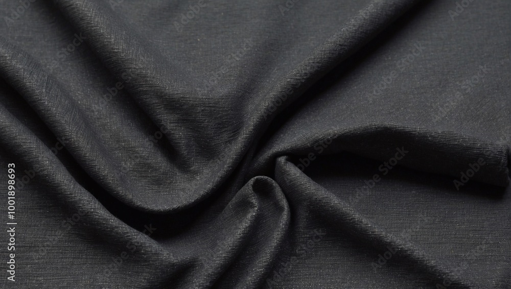 black fabric texture generative Ai 