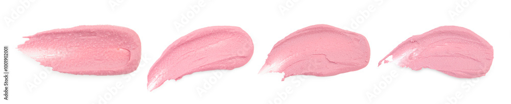 Tasty beet hummus on white background, top view Tasty beet hummus on white background, top view