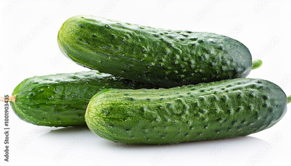 Fresh cucumber isolated on white background Fresh cucumber isolated on white background