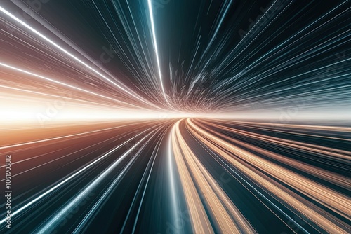 Dynamic Motion Abstract Background with Energy Flow Design