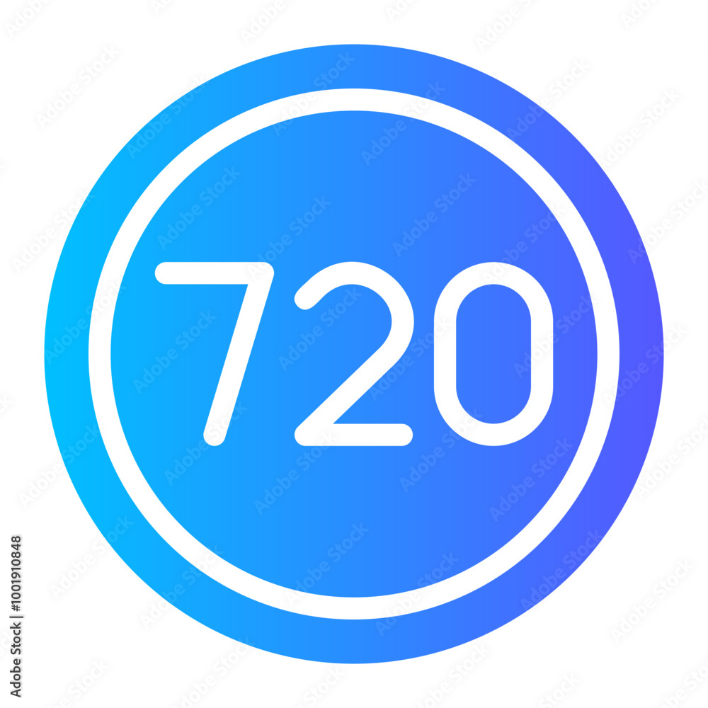 720 gradient icon 720 gradient icon