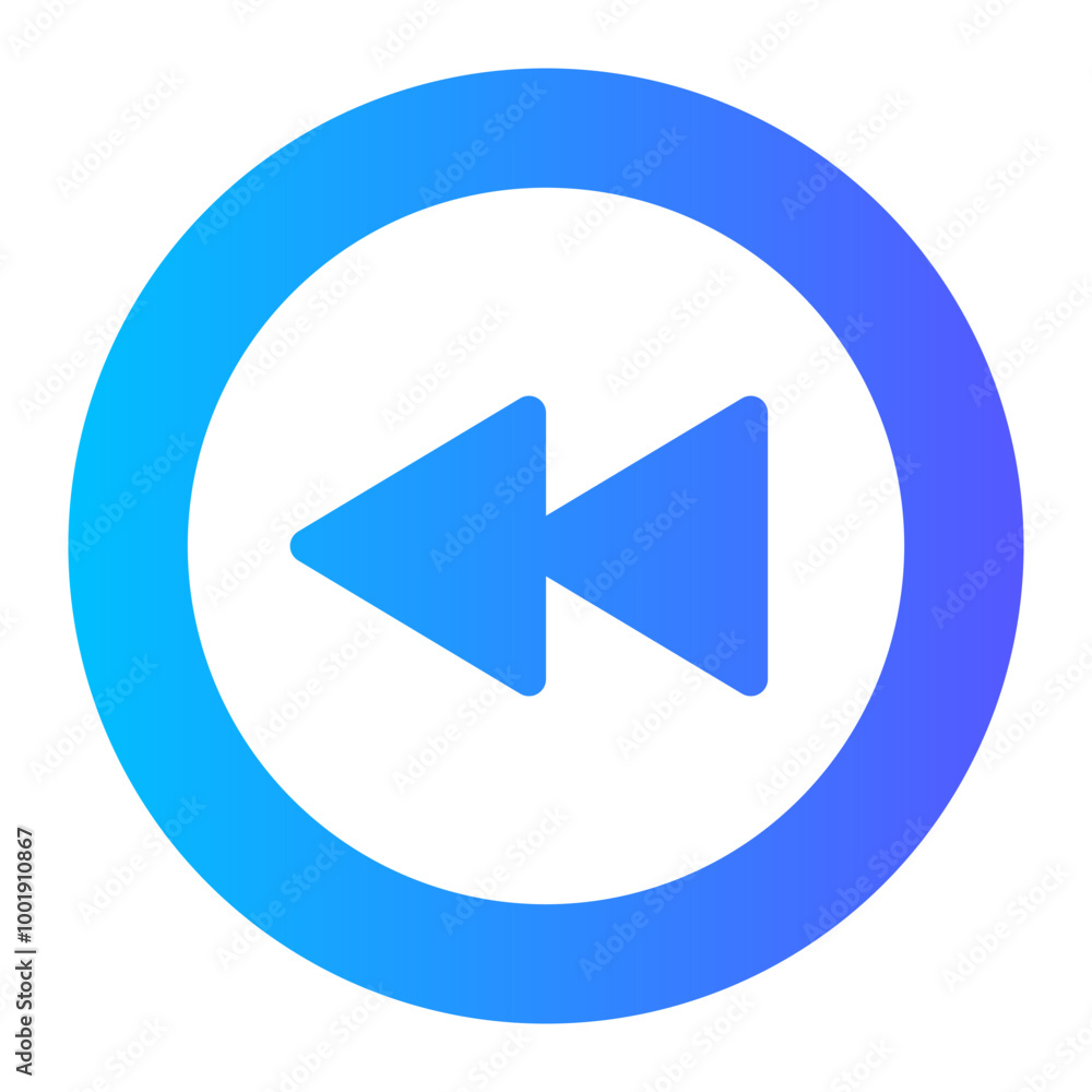 backward button gradient icon backward button gradient icon
