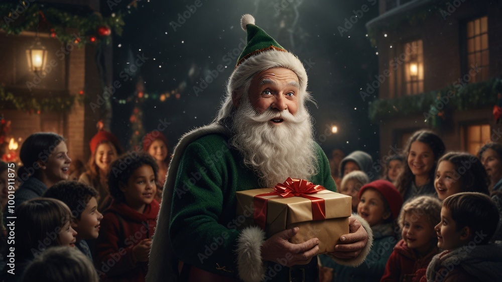 An interesting and visually descriptive Christmas character An interesting and visually descriptive Christmas character
