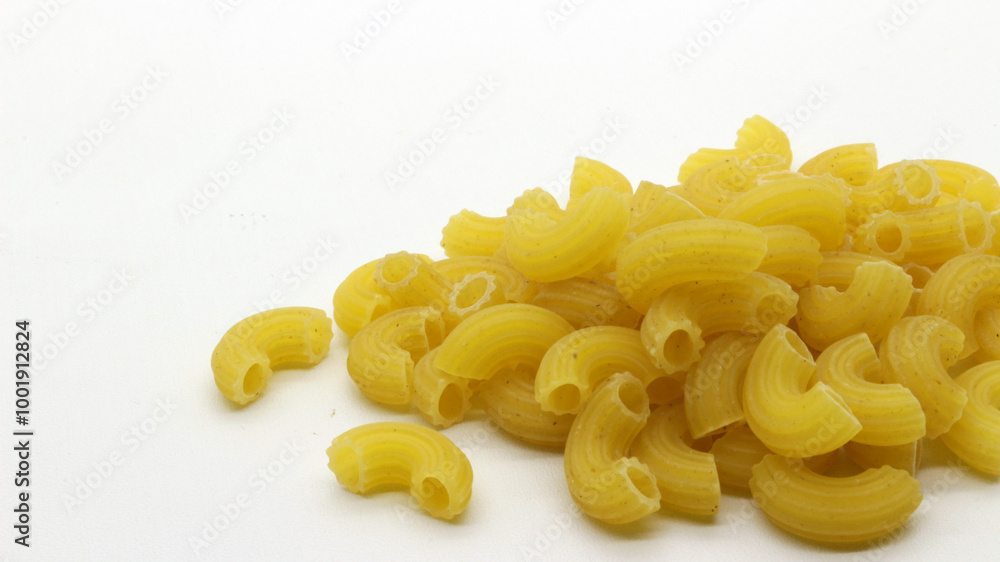 Macaroni pasta uncooked isolated Macaroni pasta uncooked isolated