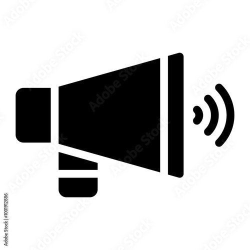 directors megaphone glyph icon