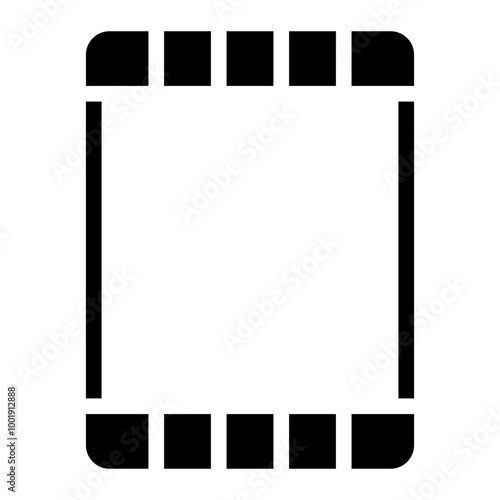 film reel glyph icon