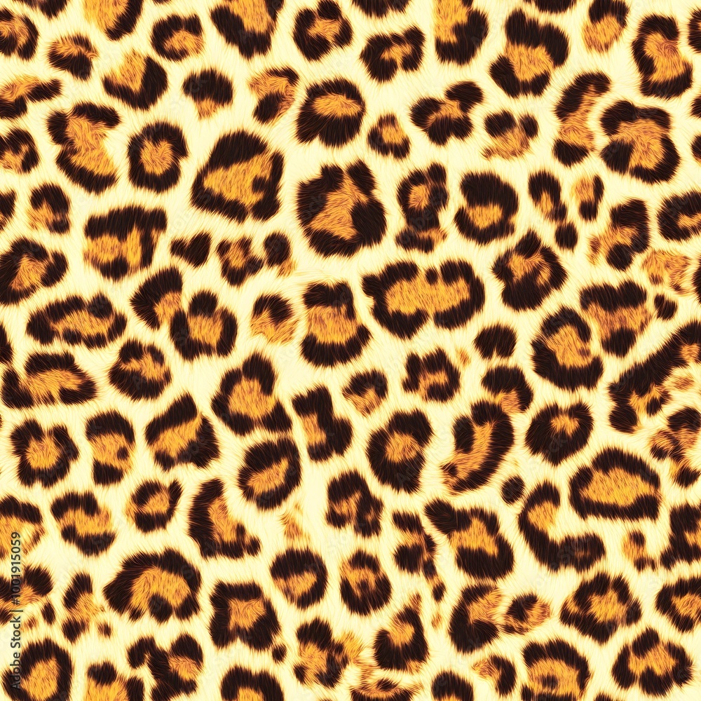 Close-up of leopard print fur, a classic wild animal pattern. Close-up of leopard print fur, a classic wild animal pattern.