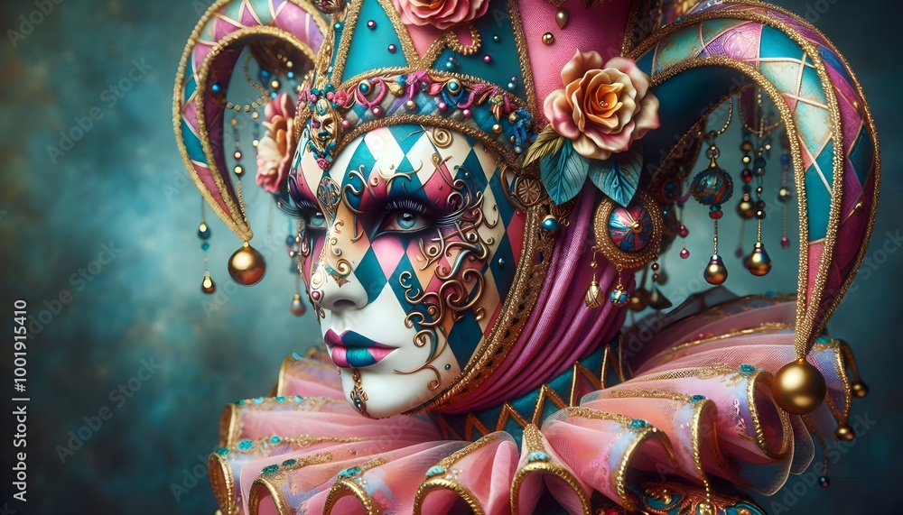 Fototapeta premium Carnaval de Máscaras Majestuosas