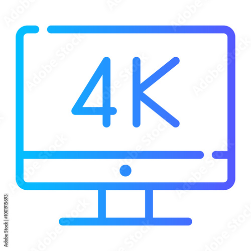 television gradient icon