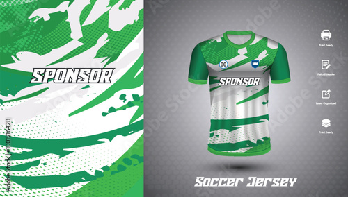 Soccer jersey design for sublimation or sports t-shirt design for cricket
