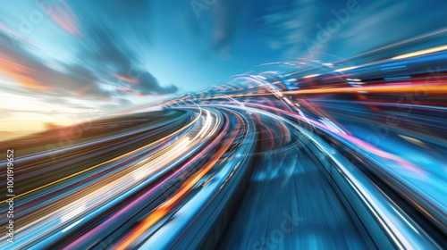 Roller Coaster: A thrilling ride featuring a high-speed track with dramatic twists, loops, and steep drops, offering intense velocity and excitement for riders.
