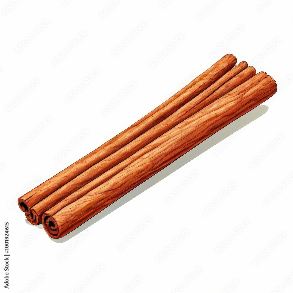 the AI Image Generator, cinnamon stick spice isolated on white background the AI Image Generator, cinnamon stick spice isolated on white background