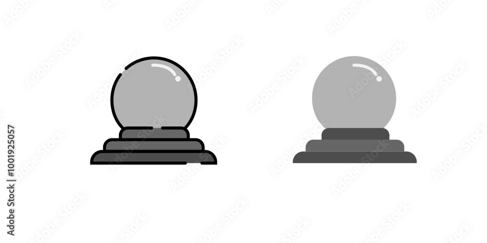 Witchy Magic Crystal Ball, Fortune Teller, magic crystal balls and witch symbol, Sacred Witch and Mystical illustration Witchy Magic Crystal Ball, Fortune Teller, magic crystal balls and witch symbol, Sacred Witch and Mystical illustration