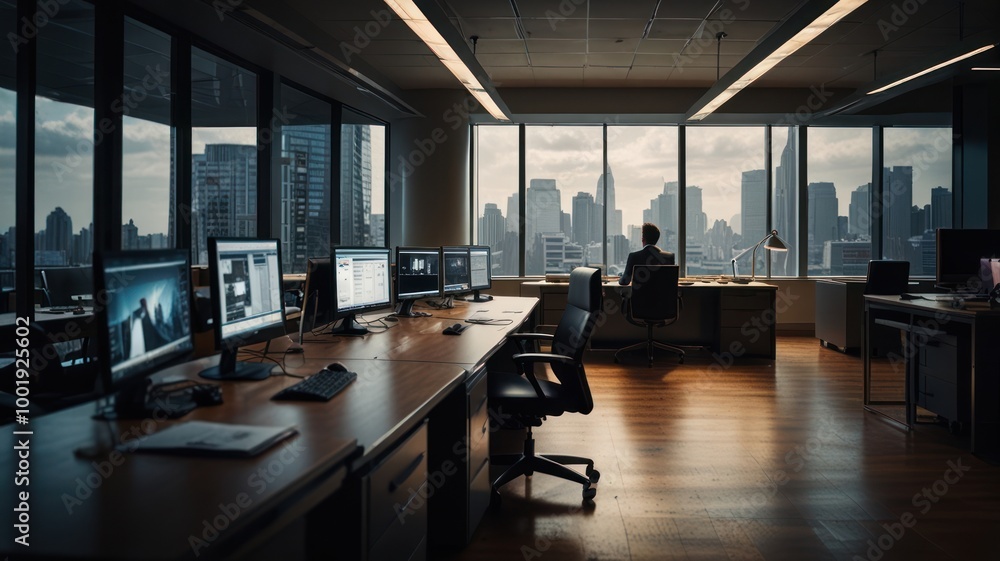 Office with City View Office with City View