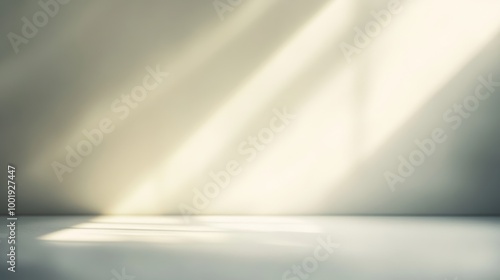 Abstract light and shadow on a white