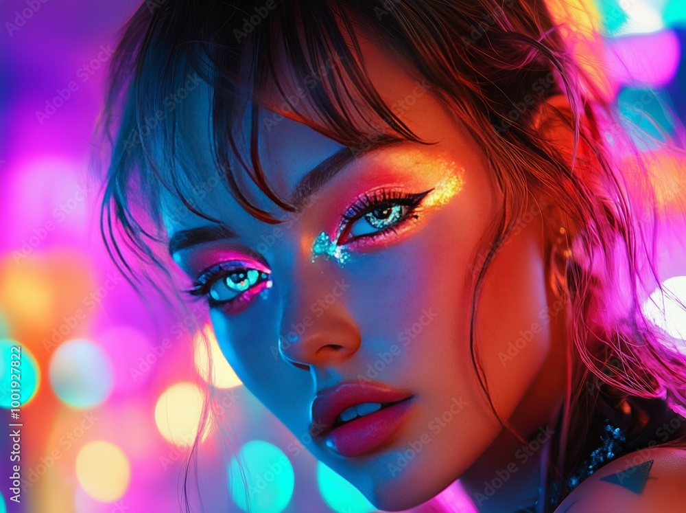 Vibrant Portrait of a Young Woman for Creative Projects and Publications Vibrant Portrait of a Young Woman for Creative Projects and Publications