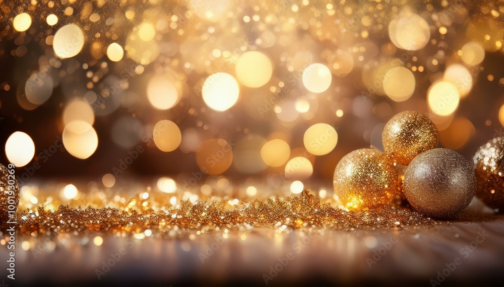 Fototapeta premium グリッターと輝くライトのデザインGlitter and sparkling lights design