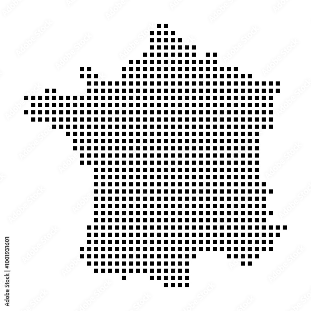 Fototapeta premium Dotted Map of France