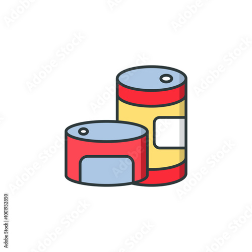 Canned Food icon vector design templates simple and modern concept