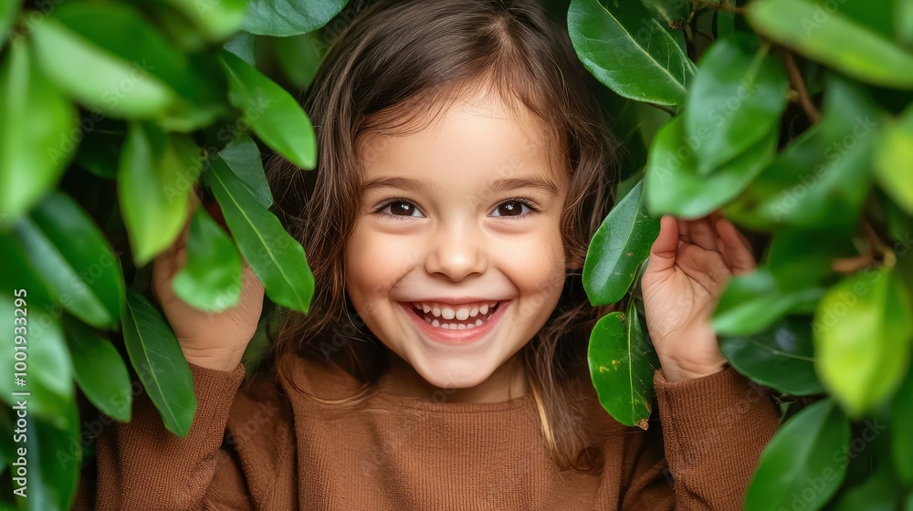 A joyful girl discovers a hidden door in a lush hedge, her eyes sparkling with curiosity and excitement as she opens it. A joyful girl discovers a hidden door in a lush hedge, her eyes sparkling with curiosity and excitement as she opens it.