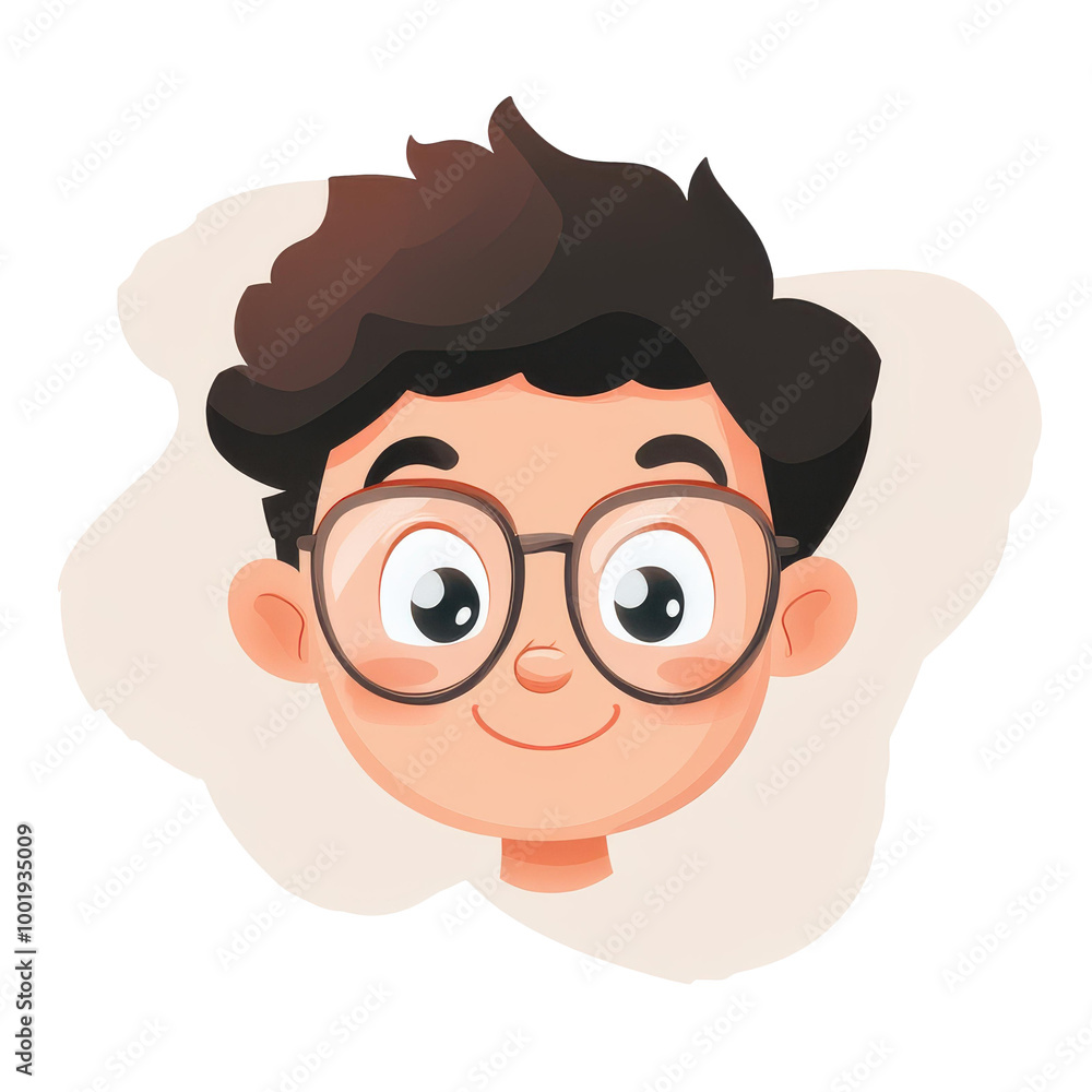 A modern D cartoon face icon featuring vivid textures and a playful style, perfect for graphic designs. A modern D cartoon face icon featuring vivid textures and a playful style, perfect for graphic designs.