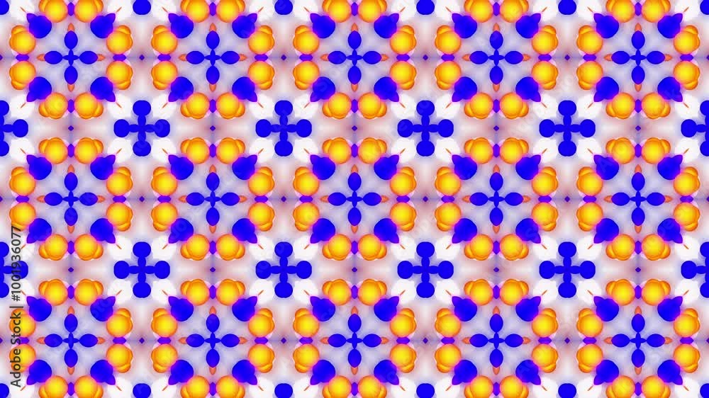 The gold blue circle of light is combined with a white background. 3D animation The gold blue circle of light is combined with a white background. 3D animation