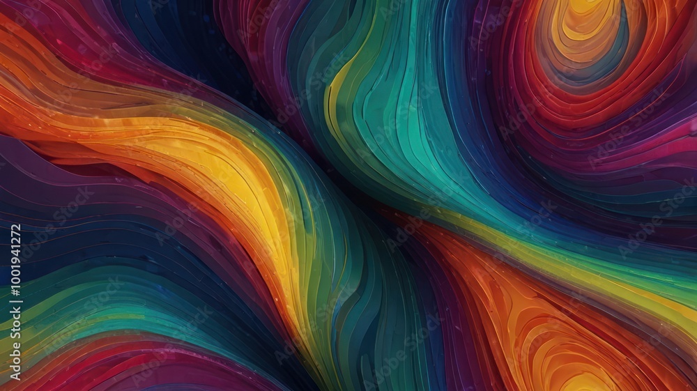 Abstract Rainbow Swirls Abstract Rainbow Swirls