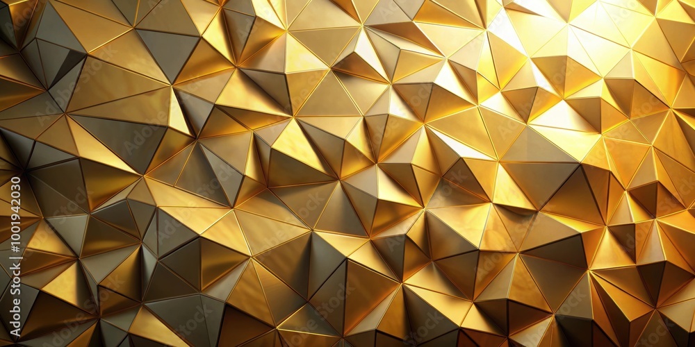 Geometric golden gradient polygon wall with soft random motion background, geometric, surface, luxury, elegant, clean, soft Geometric golden gradient polygon wall with soft random motion background, geometric, surface, luxury, elegant, clean, soft