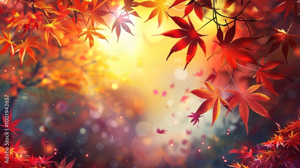 Gorgeous Autumn Red Maple Leaf Forest Background Picture: A Captivating Seasonal Display. Admire the Beauty and Tranquility. Gorgeous Autumn Red Maple Leaf Forest Background Picture: A Captivating Seasonal Display. Admire the Beauty and Tranquility.