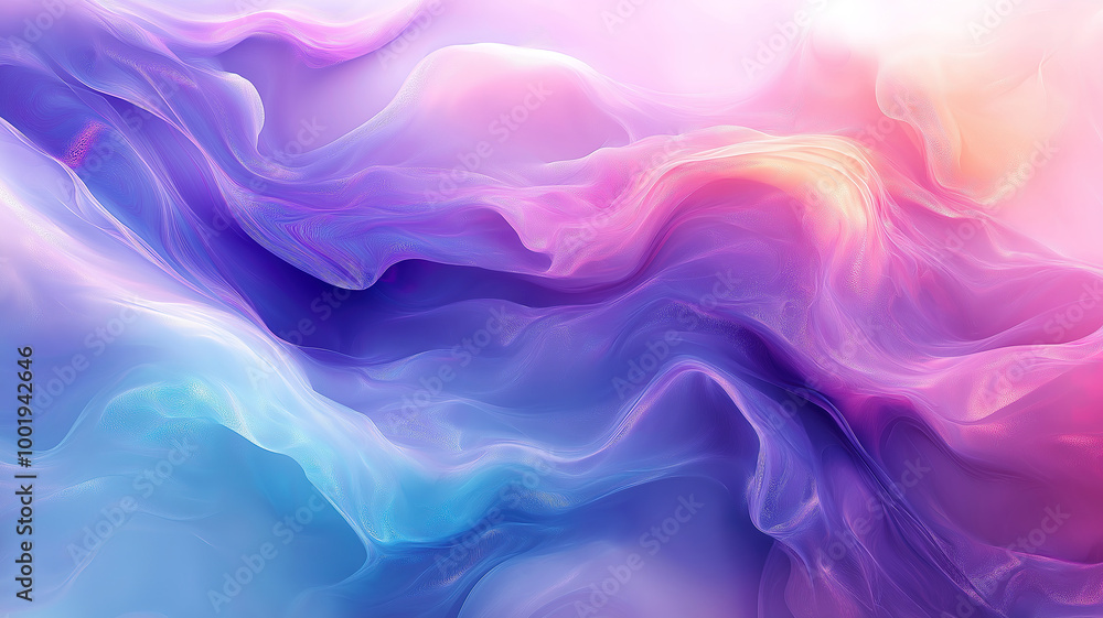 Vibrant Pastel Background with Flowing Liquid Effects in Ethereal Violet and Turquoise Shades Vibrant Pastel Background with Flowing Liquid Effects in Ethereal Violet and Turquoise Shades