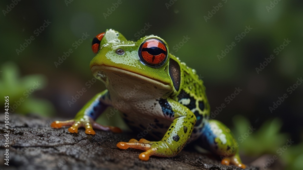 Red-Eyed Tree Frog Close Up Red-Eyed Tree Frog Close Up