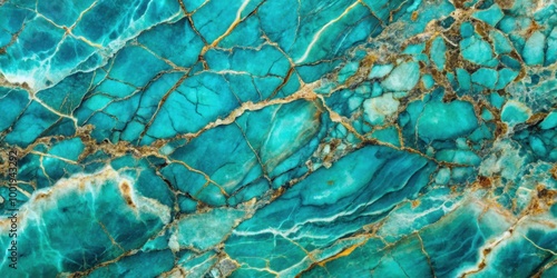 Vibrant turquoise stone texture with natural veins, perfect for a lively and refreshing background, turquoise, stone photo