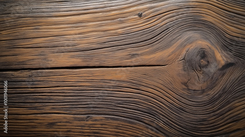 Close-Up of Grainy Brown Wood Surface with Visible Texture, Perfect for Flooring or Tabletop Designs