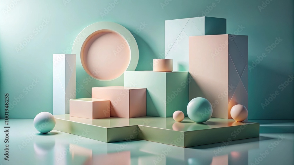 Abstract geometric shapes in minimalist render, minimalist, abstract, shapes, geometric,render, modern, sleek, design Abstract geometric shapes in minimalist render, minimalist, abstract, shapes, geometric,render, modern, sleek, design