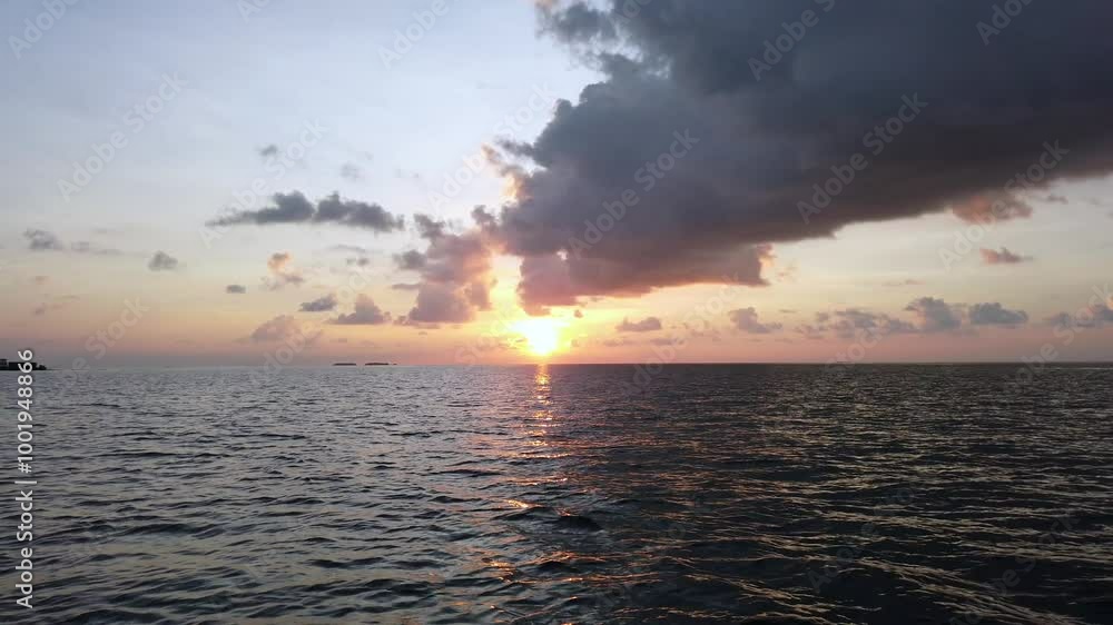 Maldives sunset over the Indian Ocean Maldives sunset over the Indian Ocean