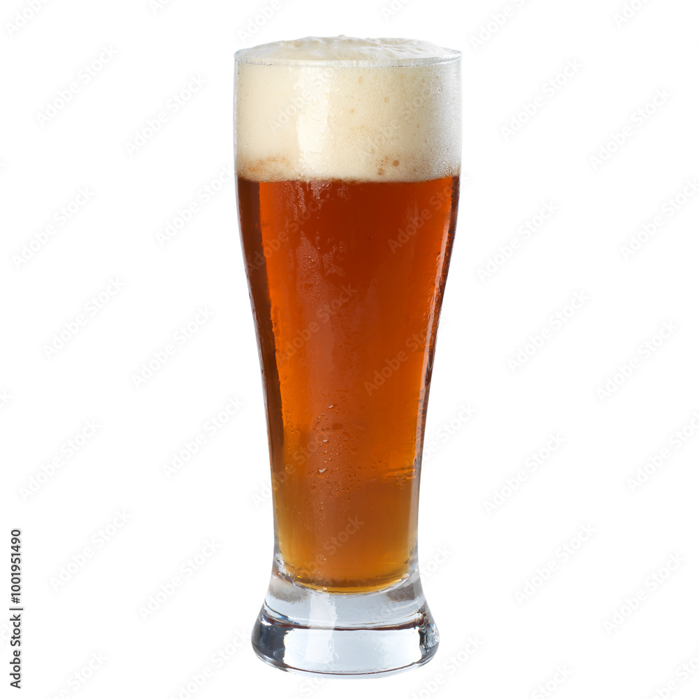glass of beer and beer foam glass of beer and beer foam