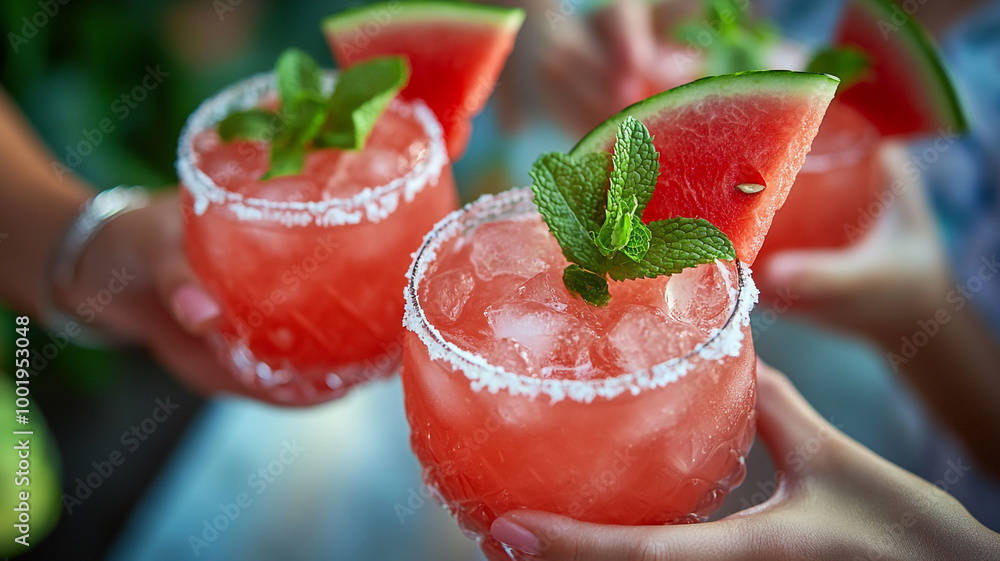custom made wallpaper toronto digitalCelebrating National Bartender Day with fun watermelon cocktails at an outdoor gathering!