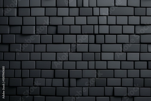 A bold modern background that highlights charcoal-colored bricks