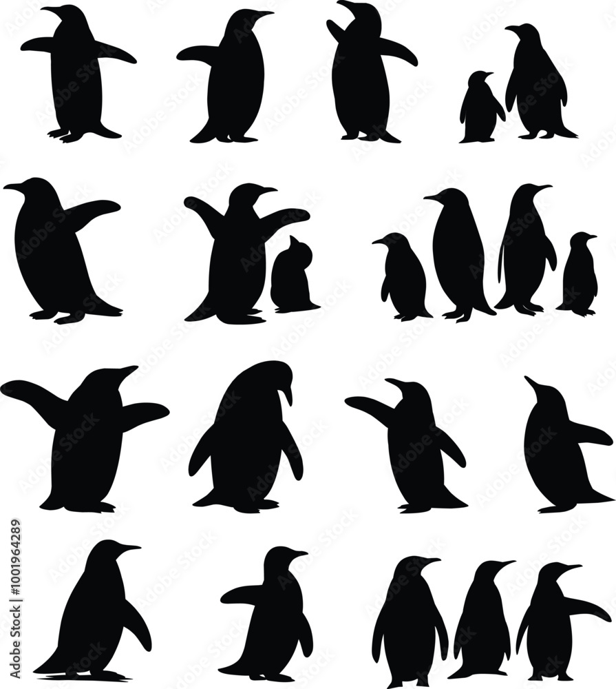 Obraz premium Penguin Silhouette