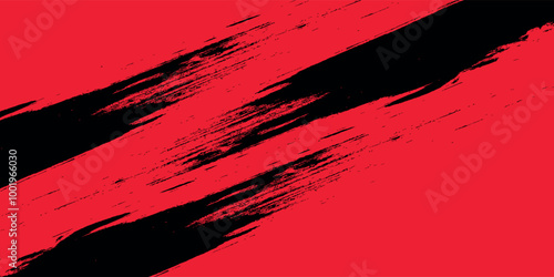 Black and red abstract grunge background with halftone style. vector ilustration