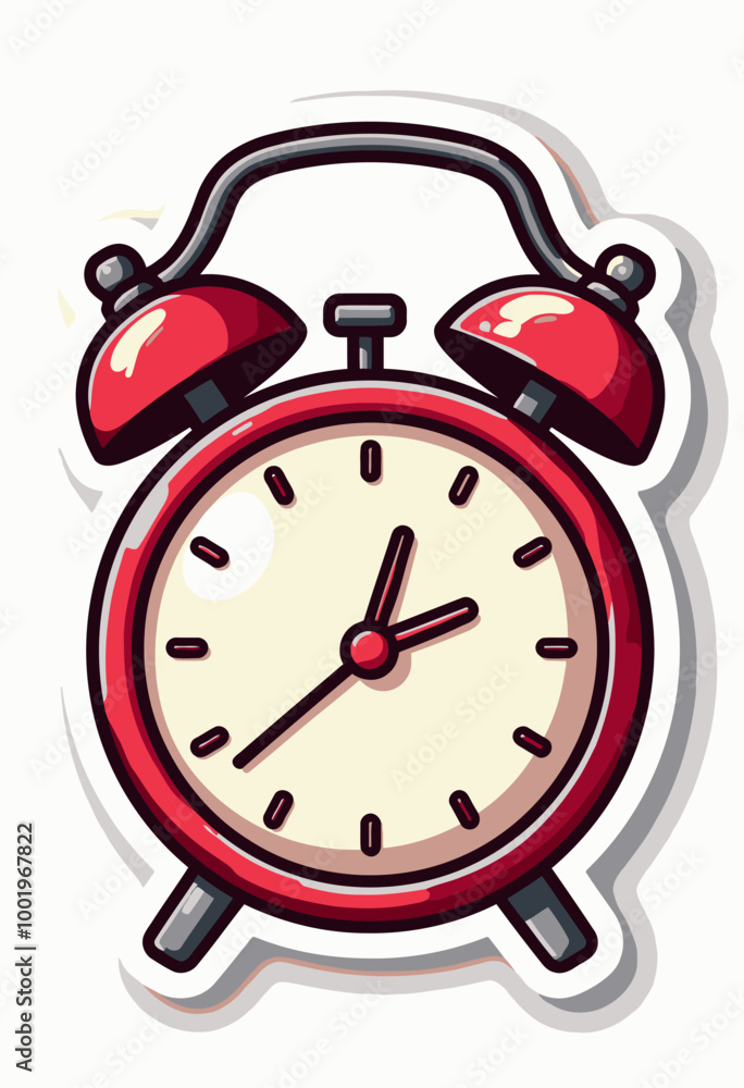 Playful Punctuality: Charming Alarm Clock Sticker for Schedules, Agendas & Time Blocking - Ideal for Visual Planners & Organization Lovers Playful Punctuality: Charming Alarm Clock Sticker for Schedules, Agendas & Time Blocking - Ideal for Visual Planners & Organization Lovers