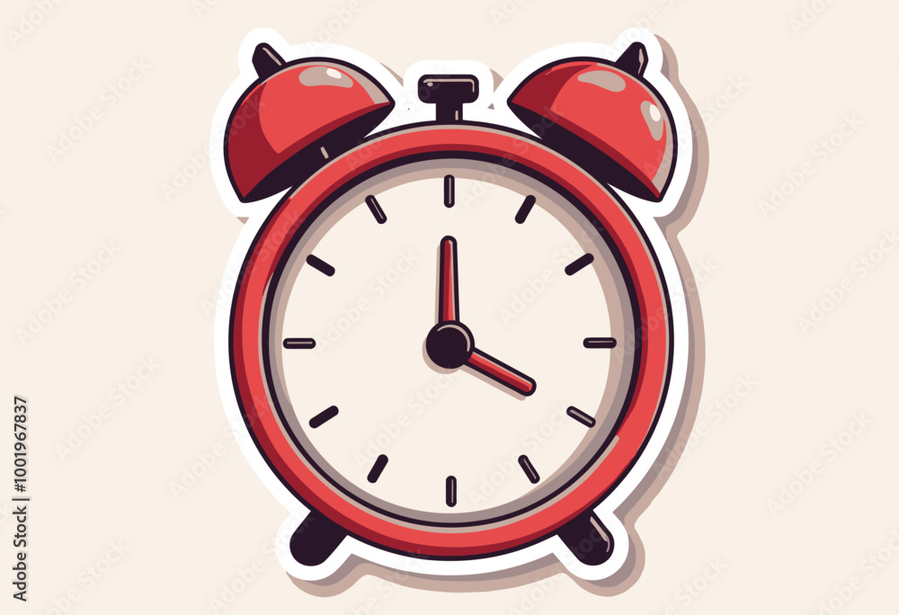 Whimsical Wake-Up Call: Charming Cartoon Alarm Clock Sticker for Calendars, Diaries & Reminders - Ideal for Students, Professionals & Busy Parents Whimsical Wake-Up Call: Charming Cartoon Alarm Clock Sticker for Calendars, Diaries & Reminders - Ideal for Students, Professionals & Busy Parents