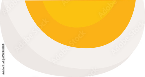 Slice boiled egg